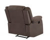 120-Inch Contemporary Brown Fabric Reclining Sofa Set