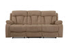 40-inch Modern Beige Fabric Recliner Sofa