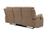 40-inch Modern Beige Fabric Recliner Sofa