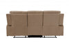 40-inch Modern Beige Fabric Recliner Sofa