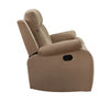 40-inch Modern Beige Fabric Recliner Sofa