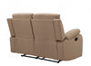 40-inch Modern Beige Fabric Recliner Sofa
