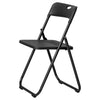 Stackable Folding Chairs, Black — Set of 10
