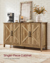Honey Brown Buffet Sideboard with 4 Doors