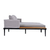 Modern Metal Daybed with Wood Accents