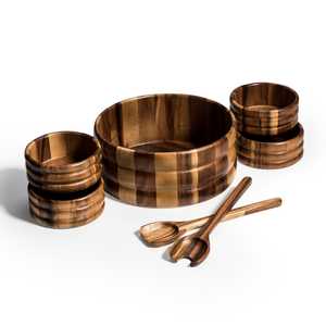 Coastal Entertaining Salad Bowl Set — 7 Piece