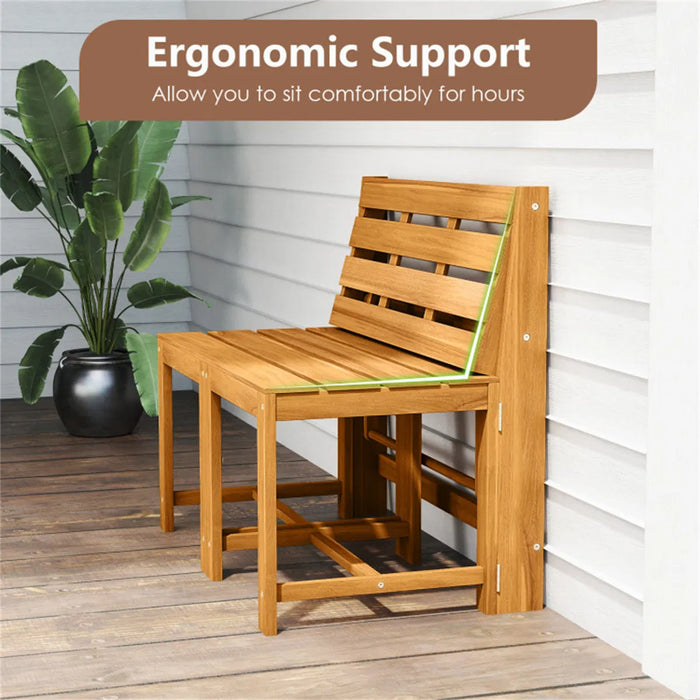 Made from solid acacia