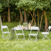 Stackable Cushioned Folding Chair, Indoor/Outdoor