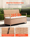 Rattan Storage Bench — 70 Gallon