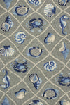 5inches x 7inches Grey Seaside UV Treated Indoor Outdoor Area Rug