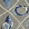 5inches x 7inches Grey Seaside UV Treated Indoor Outdoor Area Rug