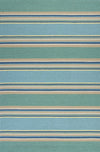 5inches x 7inches Ocean Stripes UV Treated Indoor Outdoor Area Rug