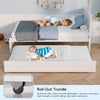 Twin Daybed With Trundle Winter white Natural Pinewood-2