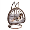 Twisted Wave Hanging Basket Swing Chair