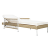 All-Weather PE Rattan Chaise Lounge, Set of 2 — Beige