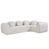 Curved L-Shaped Modular Sectional Sofa, 110"