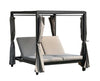 Adjustable Steel Outdoor Daybed — Gray
