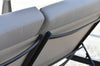 Adjustable Steel Outdoor Daybed — Gray