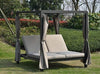 Adjustable Steel Outdoor Daybed — Gray