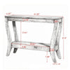 Rustic Long Console Table with Adjustable Feet