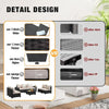 All-Weather Wicker Outdoor Sectional Sofa Set with Cushions
