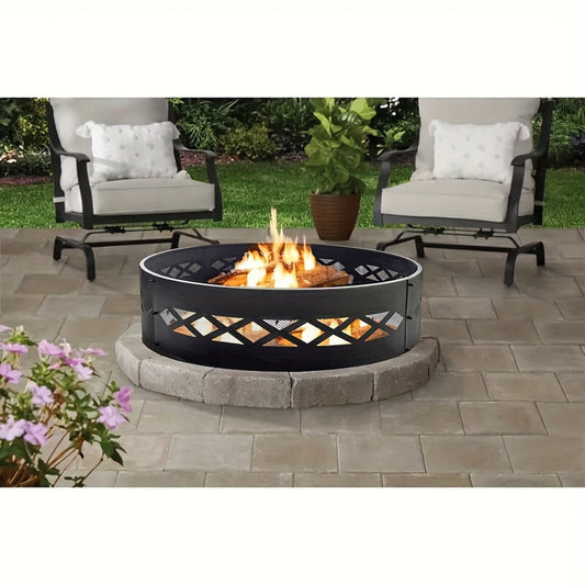 Fire Pit Ring for Outdoor Wood Burning-2