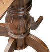Hardwood Acacia Breakfast Table Antique Walnut Finish