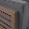 Outdoor Acacia Wood Loveseat and Coffee Table Set