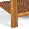2-Piece Outdoor Teak-Toned Acacia Conversation Set
