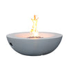 42" Concrete Propane Fire Pit Bowl — Antique White