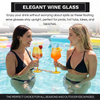 Acrylic Colored Wine Glasses, Set of 2, Shatterproof Tritan Drinkware