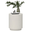 Terrazzo-Look Side Table, Cream White