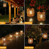 Solar Rattan Lanterns — Set of 2 — gallery image 4