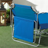 Folding Reclining Lounge Chair with Adjustable Awning