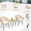 Rattan Conversation Set — 3 Piece