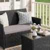 4-Piece Rattan Conversation Bistro Set with Cushions