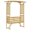 Garden Arbor Bench — Natural Wood