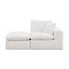 Modern Boucle L-Shaped Sectional Sofa with Two Moveable Ottomans,