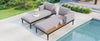 Modern Metal Daybed with Wood Accents