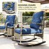 Three-Piece PE Wicker Rocking Chair Patio Set