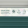 Galvanized Steel Raised Garden Bed, 4' x 4' x 1'