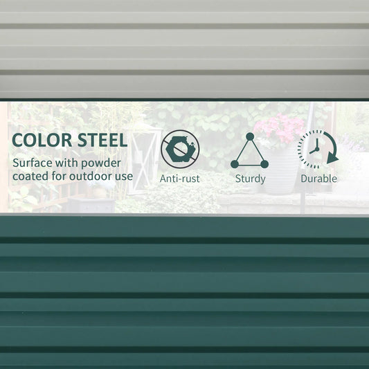 Galvanized Steel Raised Garden Bed, 4' x 4' x 1'