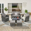 Planter Glass Light Gray 6-piece set for Indoor, Outdoor or Decorative