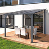 8x8 Waterproof Wall-Mounted Lean-To Gazebo for Patios