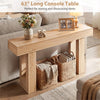 63" Farmhouse Console Table with Bottom Storage