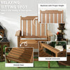 HDPE Outdoor Dining Chair — Weather-Resistant, Brown