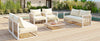 Modern Metal Patio Sectional — 7 Piece