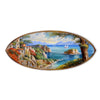 Coastal View Surfboard Wall Art - Handcrafted Wood Coastal Decor