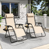 Zero Gravity Folding Lounge Chair, 300lb Recliner with Tray