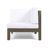 3-Piece Outdoor Loveseat Set with Coffee Table, Acacia Wood